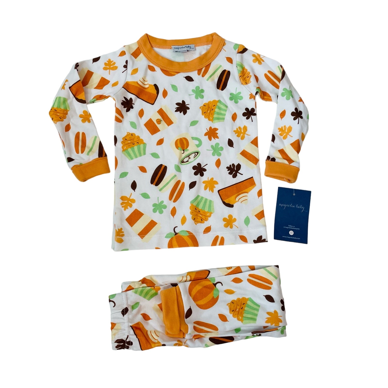 Nwt Magnolia Baby 12/18m All Things Pumpkin Pjs